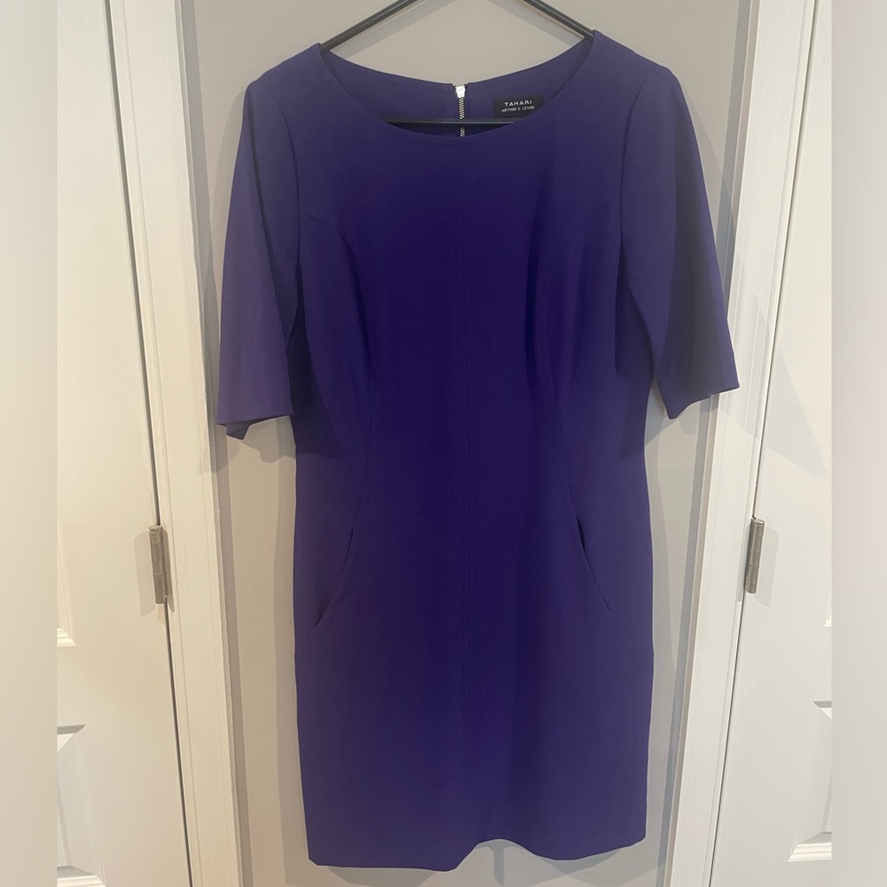 Tahari Purple Dress